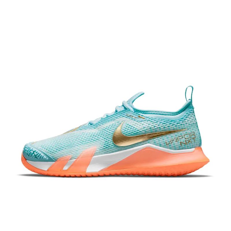 NikeCourt React Vapor Nxt Hardcourt Blue “Copa / Bright Mango / White / Metallic Gold” (CV0742-400)