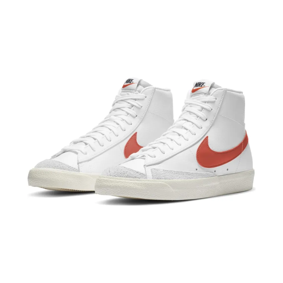 Nike Blazer Mid 77 White Bright Crimson White/White-Bright Crimson (BQ6806-110)