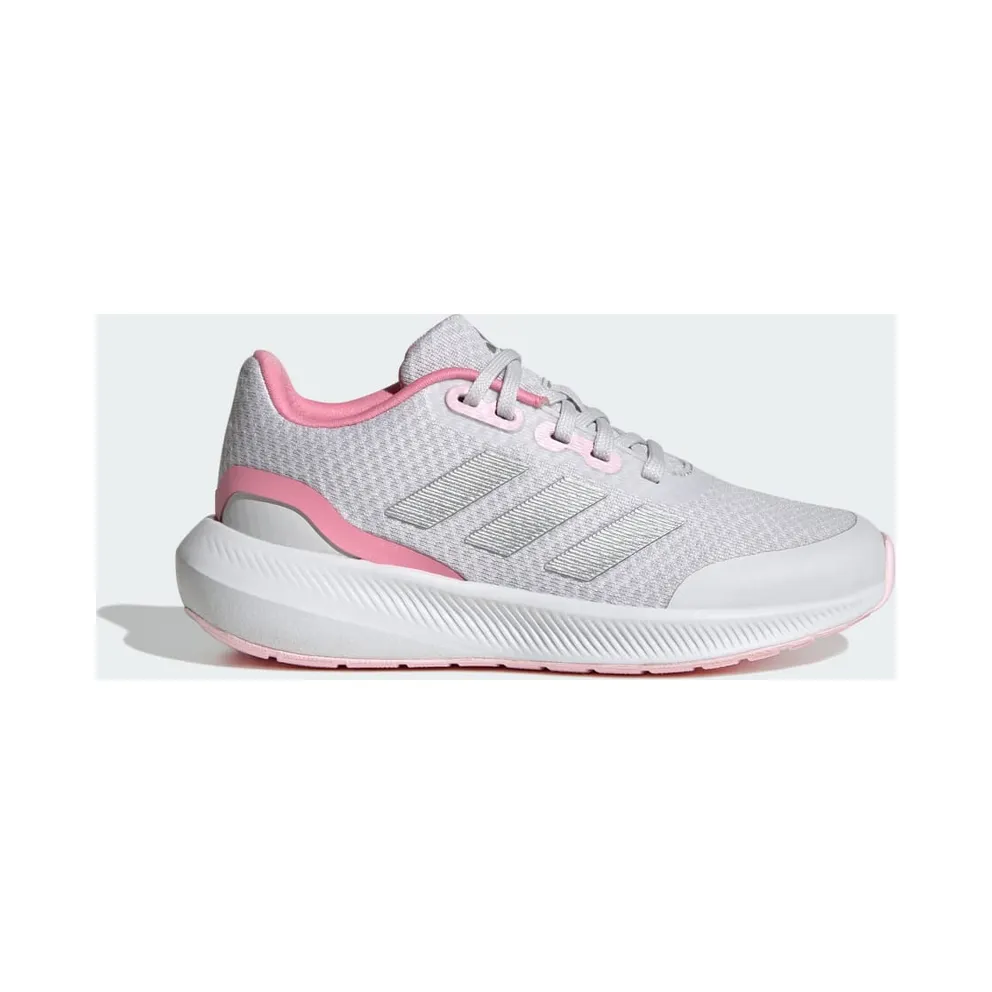 adidas RunFalcon 3 Lace Schuh Dash Grey / Silver Metallic / Bliss Pink (IG7281)