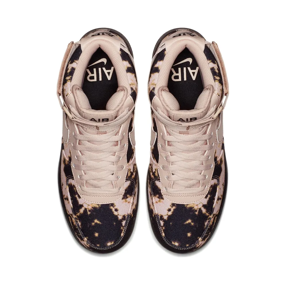 Nike Air Force 1 High Acid Wash Print Black/Particle Beige-Particle Beige (AR1954-001)