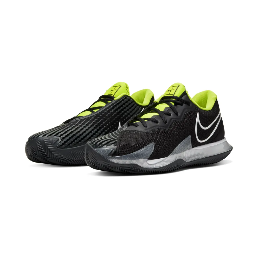 NikeCourt Air Zoom Vapor Cage 4 (gravel) “Black / Volt / Dark Smoke Grey / White” (CD0425-001)