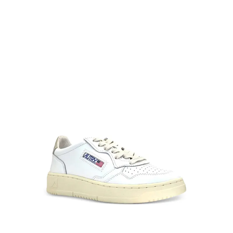 Autry Medalist Perforated Leather “White” (AULW LL27)