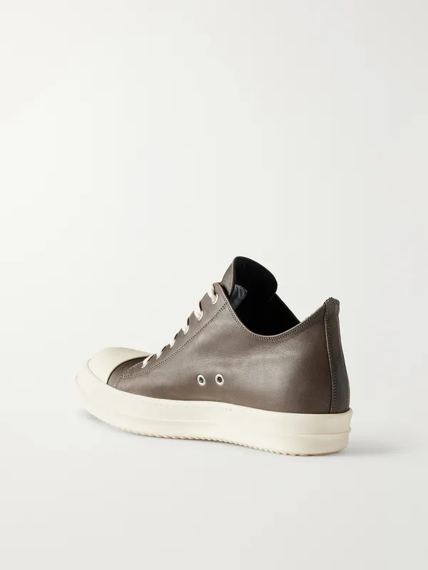 Rick Owens Ramones Sneakers Leather Sneakers Brown (RR02F4891) (4)