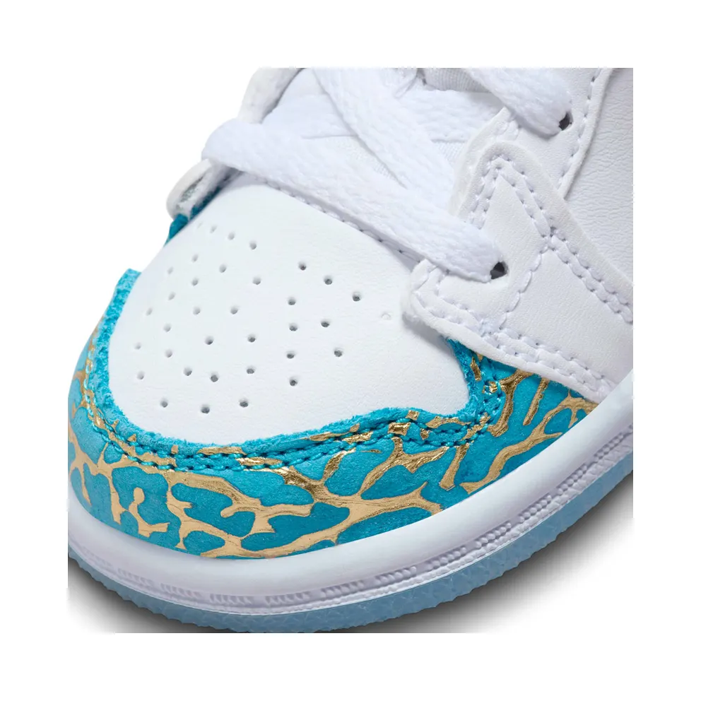Jordan 1 Mid Sneaker School NC to Chi (FB2211-100)