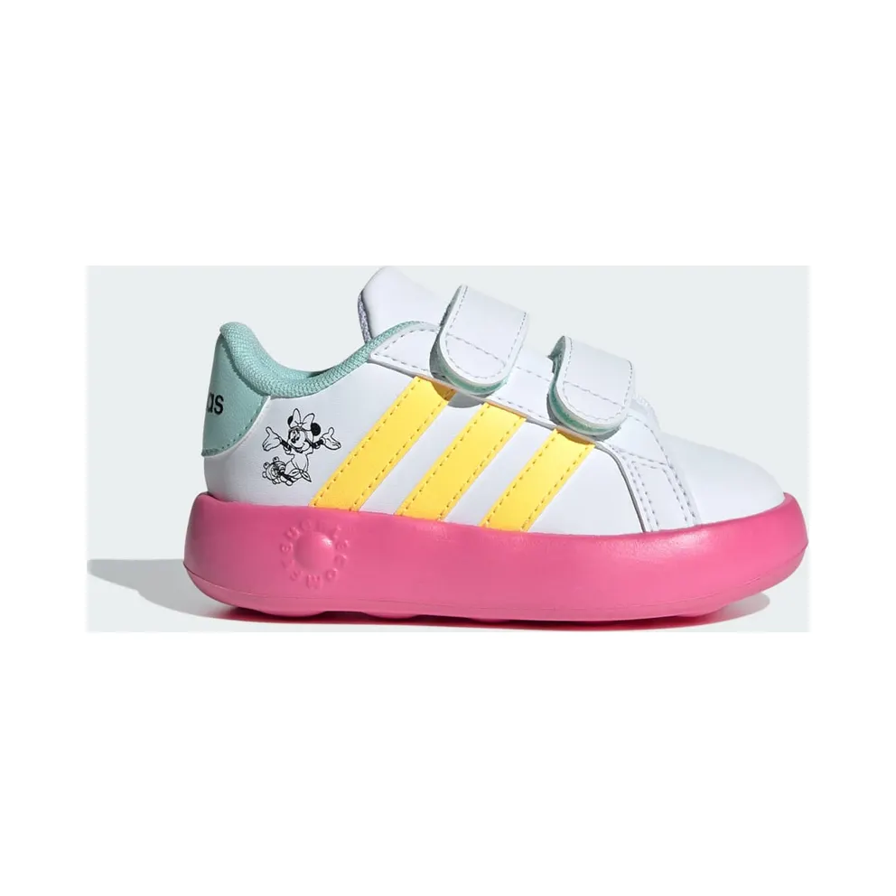 adidas Grand Court Minnie Tennis Sportswear Kids Schuh Cloud White / Spark / Pulse Magenta (ID8018)