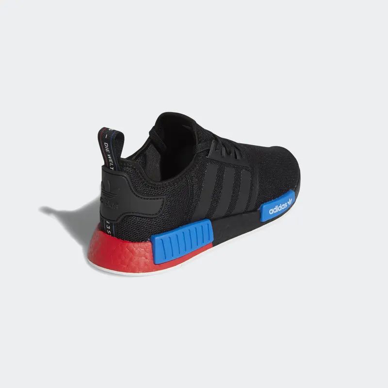 adidas NMD R1 Black Red Blue Core Black/Core Black/Lush Red (FX4355)