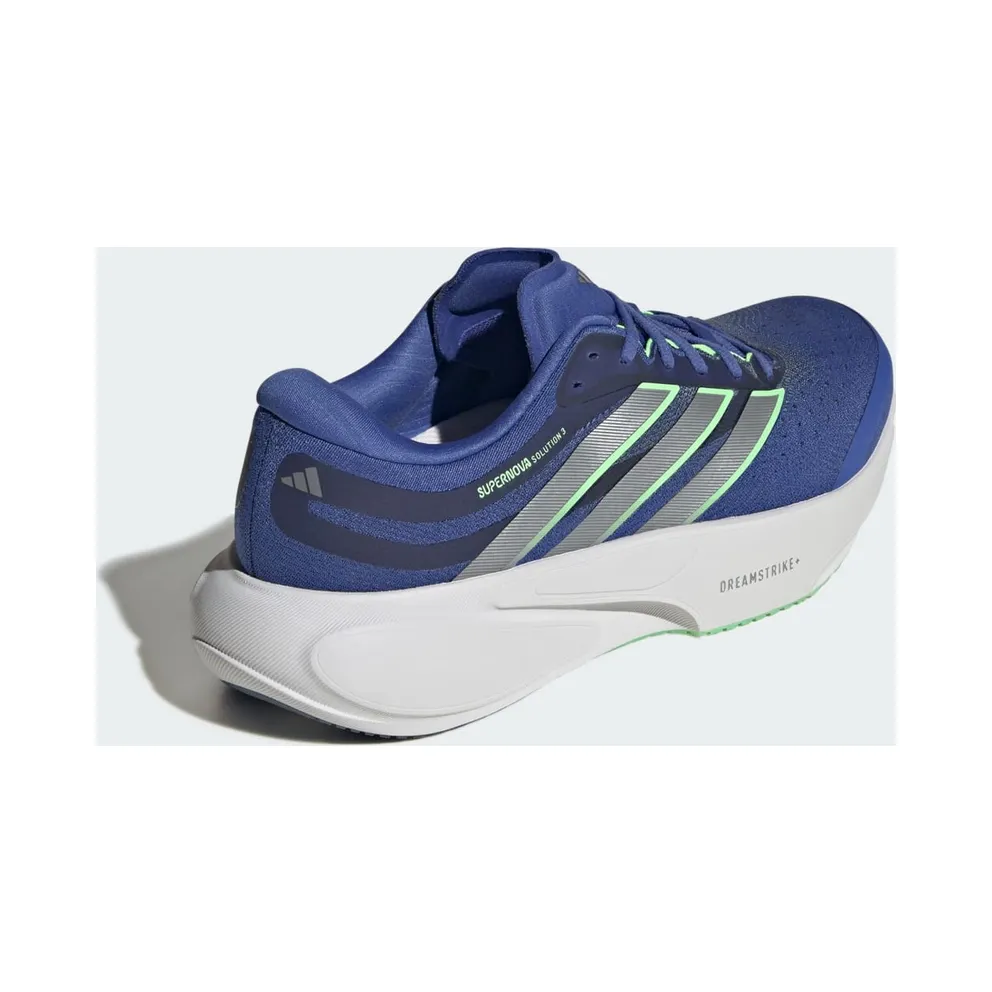 Adidas SUPERNOVA SOLUTION 3 Running Shoes Dual Indigo / Tech Grey Metallic / Lime Burst (KK1915)