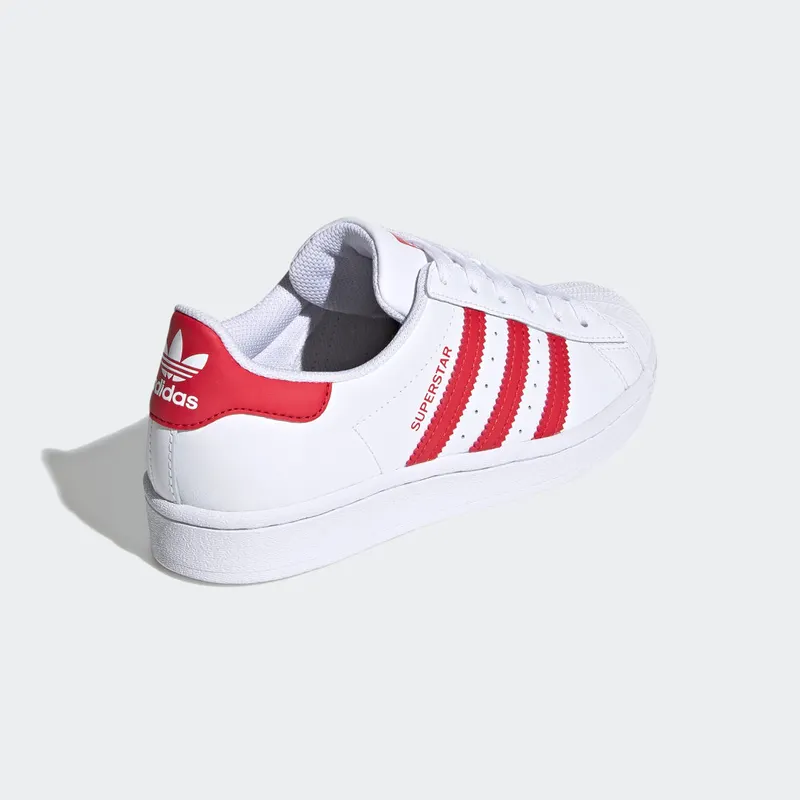 Adidas Superstar Cloud White / Scarlet / Cloud White (FW8293)