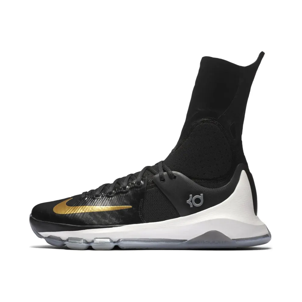 Nike KD 8 Elite Away Black/Metallic Gold-Sail (834185-071)