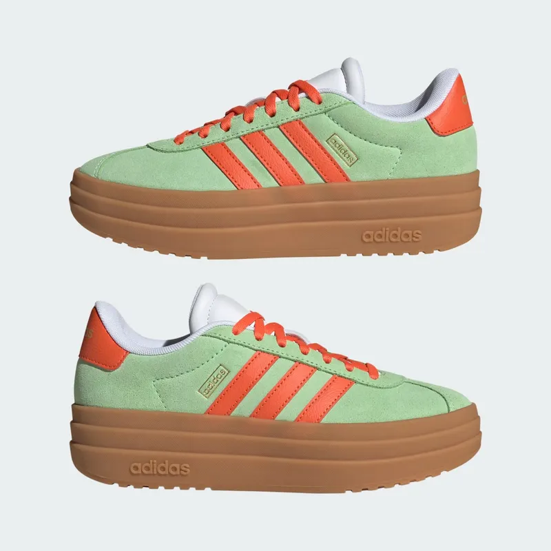 Adidas VL Court Bold Lifestyle Kids Semi Green Spark / Semi Impact Orange / Cloud White (JQ4557)