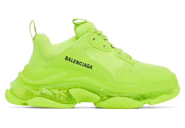 Balenciaga Yellow Triple S Sneakers (544351-W2FF1)