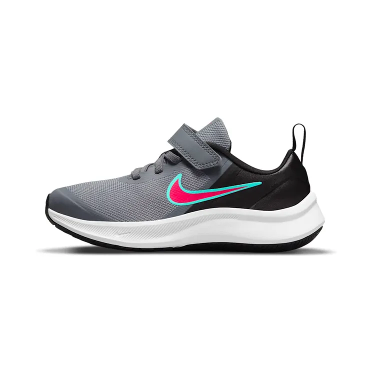 Nike Star Runner 3 “Smoke Grey / Black / Siren Red” (DA2777-008)