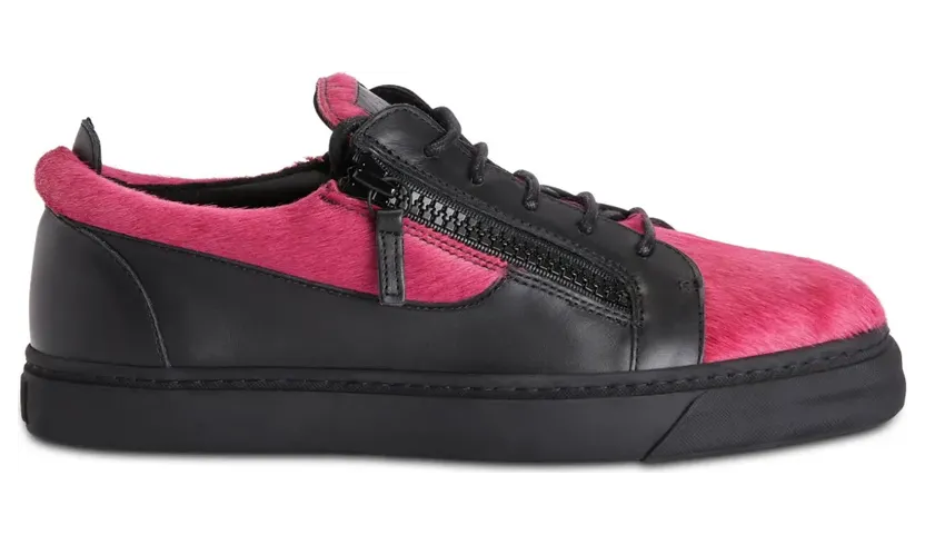 Giuseppe Zanotti Frankie Sneakers mit doppeltem Reißverschluss – Rosa (RU00129K56)