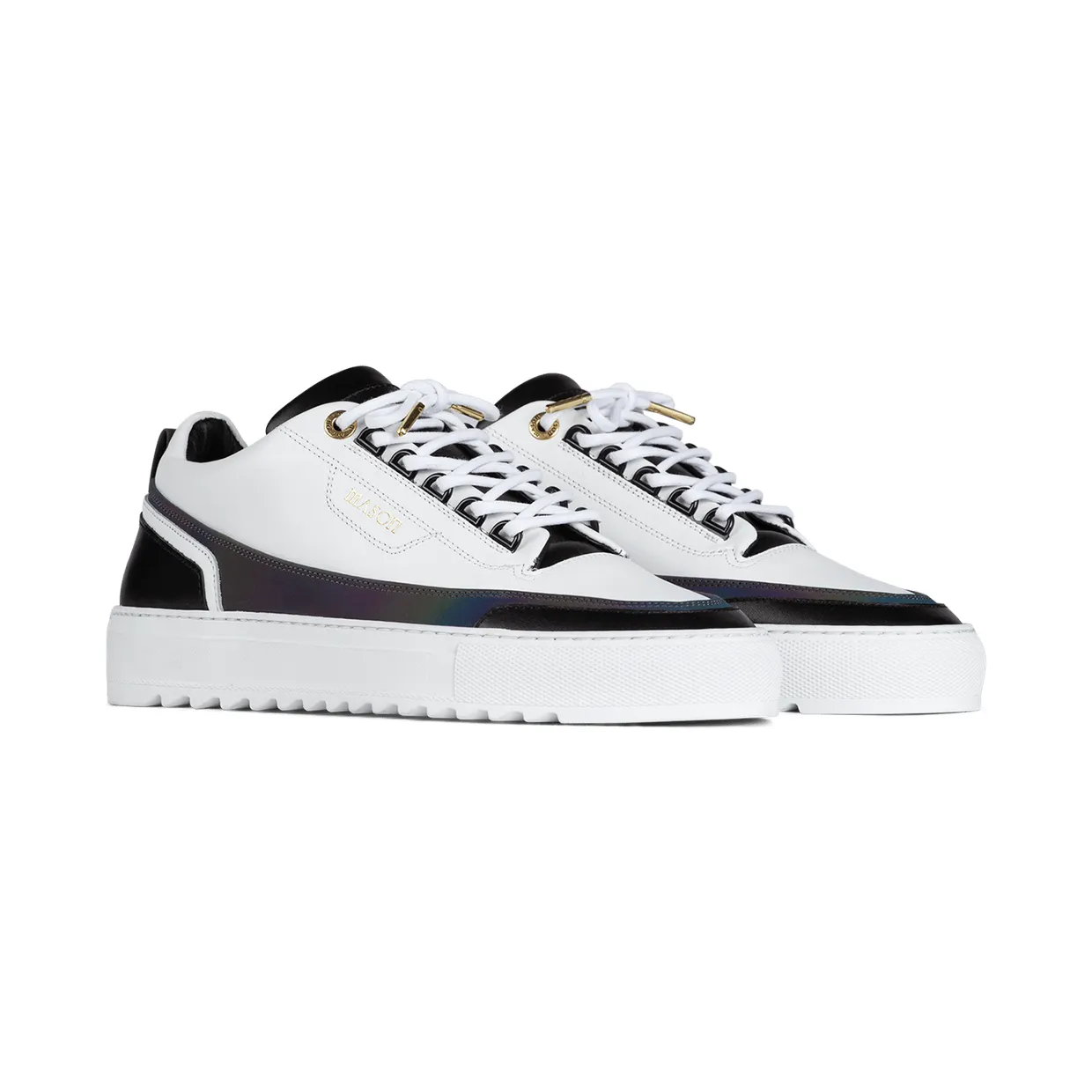 Mason Garments Firenze Leather/Reflective White/Black/Rainbow (FW20-8C)
