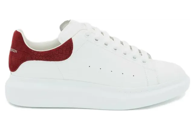 Alexander McQueen Oversized Burgundy Croc Suede (625162WHZ4K9088)