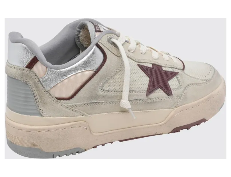 Golden goose Forty2 Suede and Leather Sneakers with Distressed Finish Beige (GMF00630F00795815848) (2)