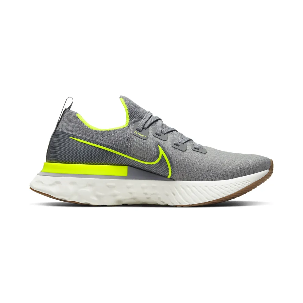 Nike React Infinity Run Flyknit Particle Grey Particle Grey/Wolf Grey-Sail-Volt (CD4371-008)
