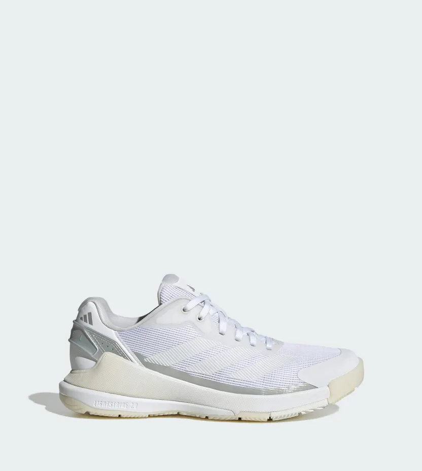 Adidas Crazyquick Lightstrike Padelschoenen Cloud White / Cloud White / Zero Metalic (JR4659)