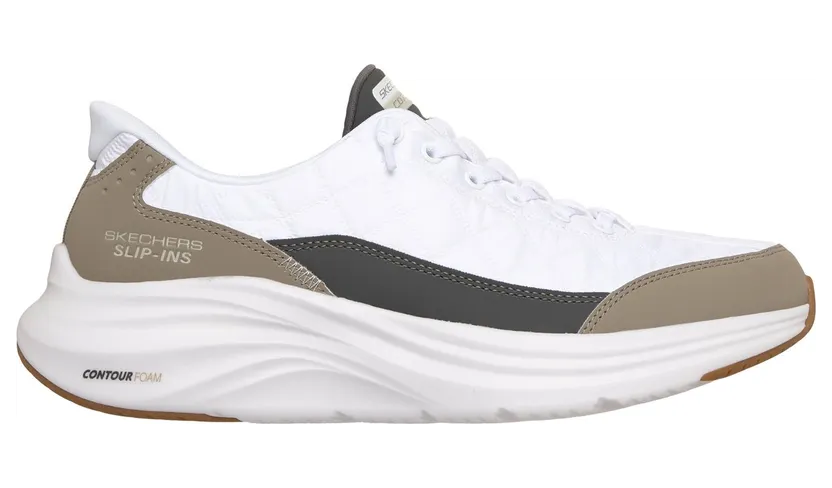 Skechers Slip-ins: Contour Foam – Cozy Fit Sneaker Wit/Taupe