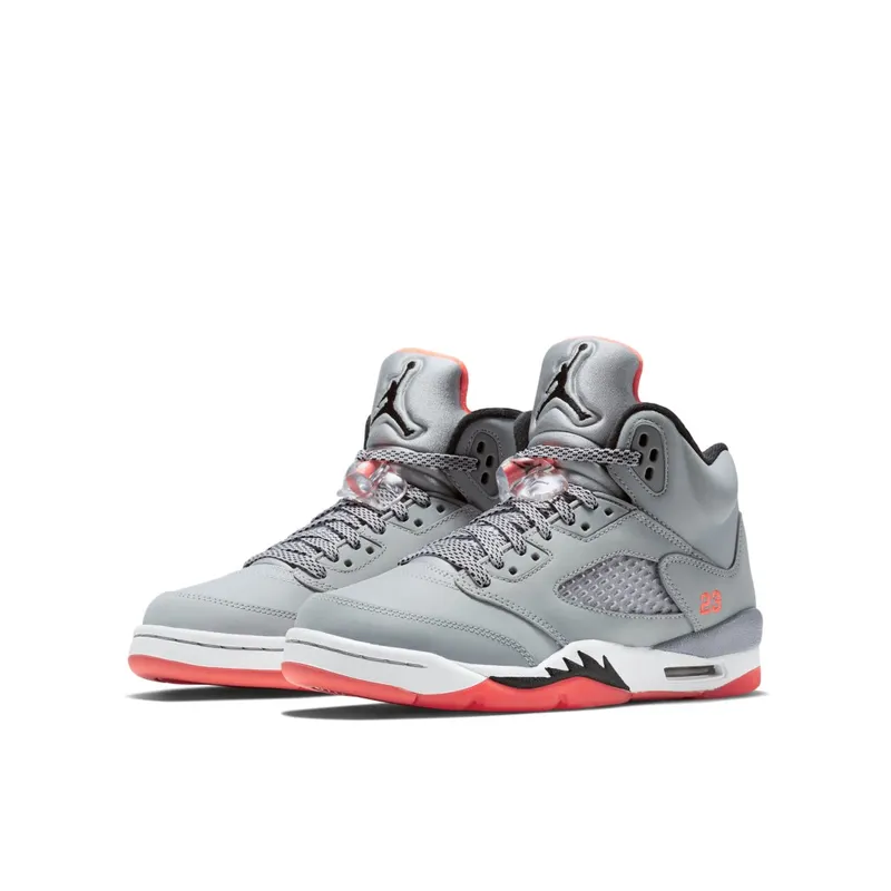 Jordan 5 Retro Hot Lava (GS) Wolf Grey/Black-Hot Lava-White (440892-018)