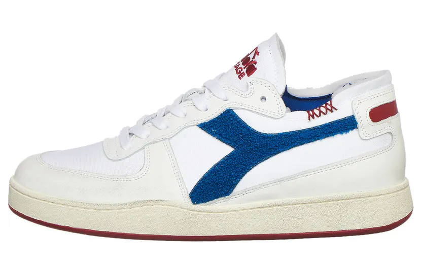 Diadora Mi Basket Row Cut Terry Bianco / Blu Reflex (201.178542-C6850)