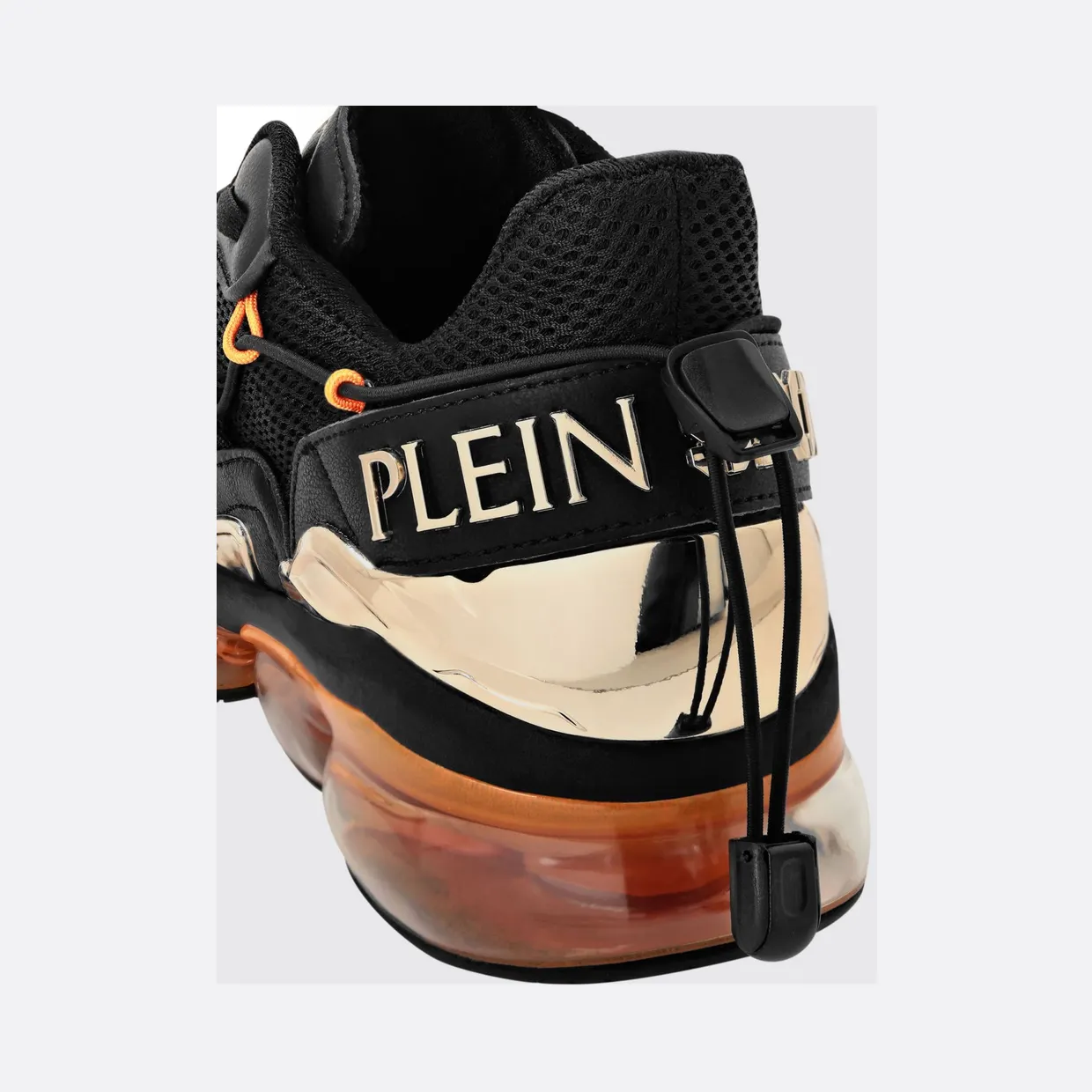 Plein Sport Mesh And Leather Sneakers Black 1 (PAESUSC0746STE003N0286) (3)
