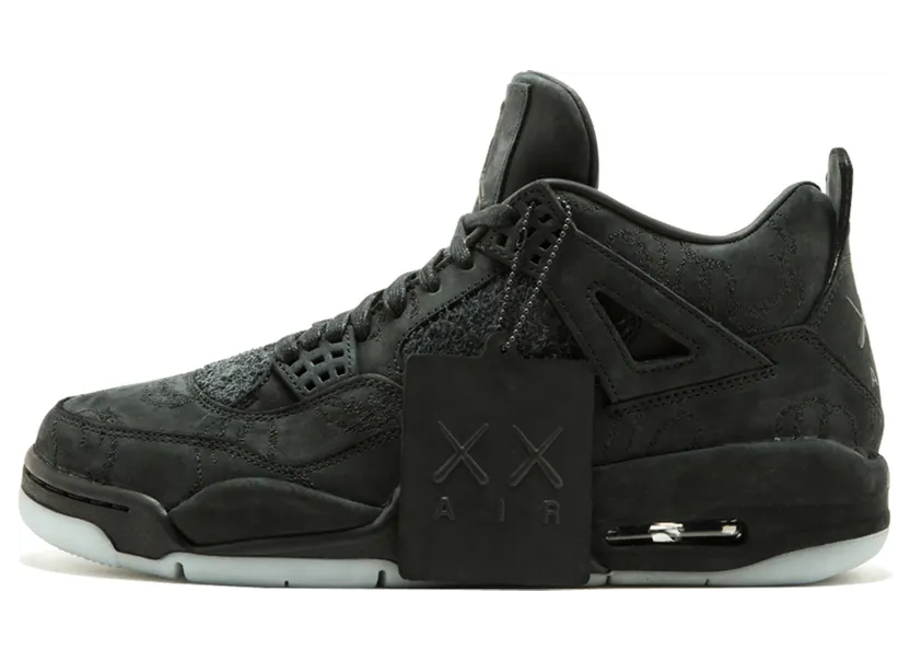 Air Jordan x Kaws Nike AJ IV 4 Retro Black (2017) (930155-001)