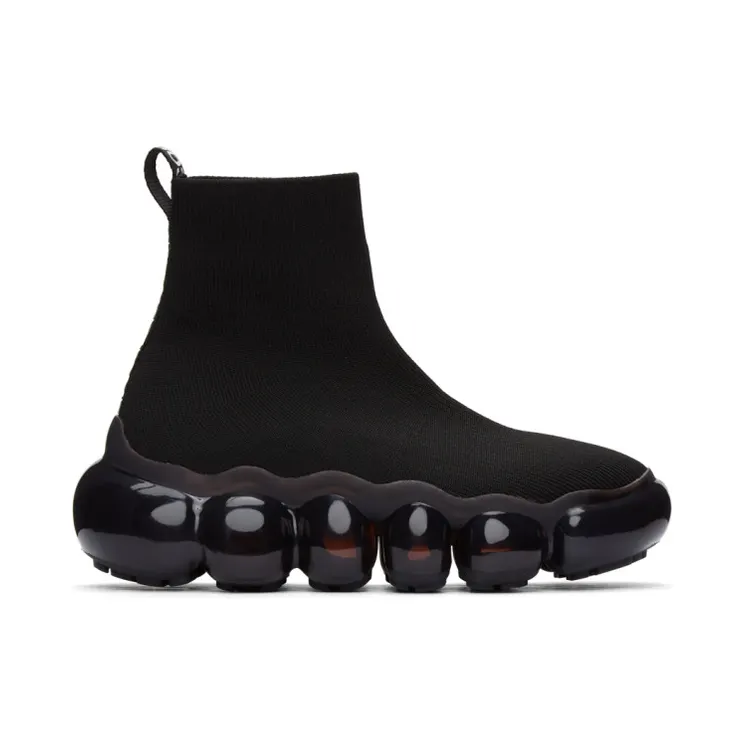 Versace Jeans Couture Black Bubble High-Top Sneakers (EE0VWASN5E71930)