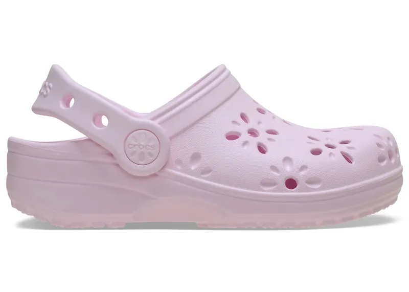 Crocs Classic Floral Cut-Out Clog Pink Milk (210944-6ZW)