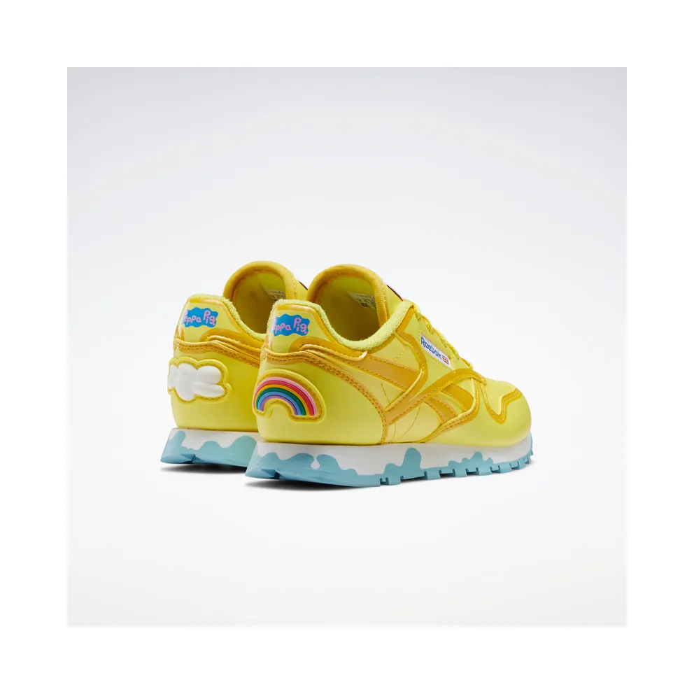 Reebok Classic Leather Shoes Power Yellow / Forage Green / Brave Blue
