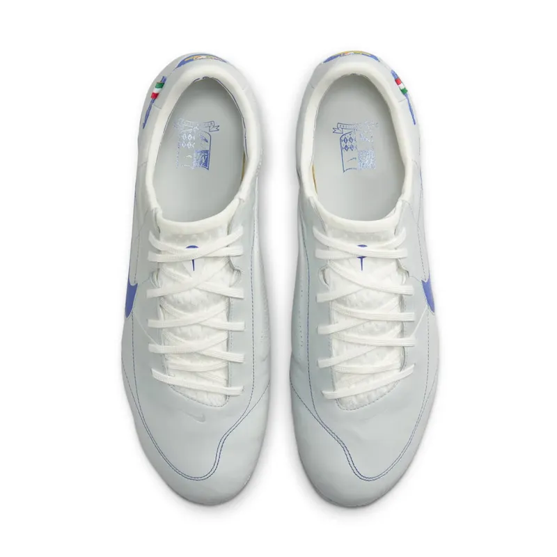 Nike Tiempo Legend 9 Elite MI AG Montebelluna Leather White Game Royal (DV7901-140)