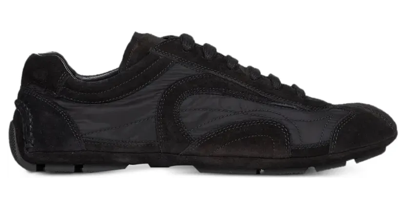 Prada Sneakers mit Wildledereinsätzen – Schwarz (4E1165G001D7R)
