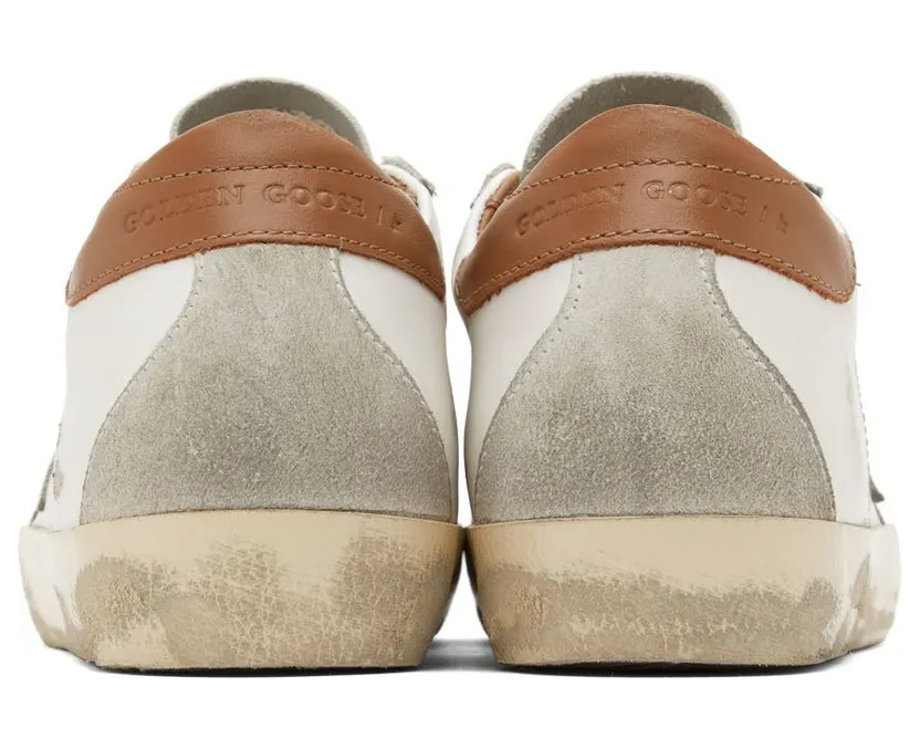 Golden Goose White & Brown Super-Star Sneakers (GMF00102.F002182.10803) (6)