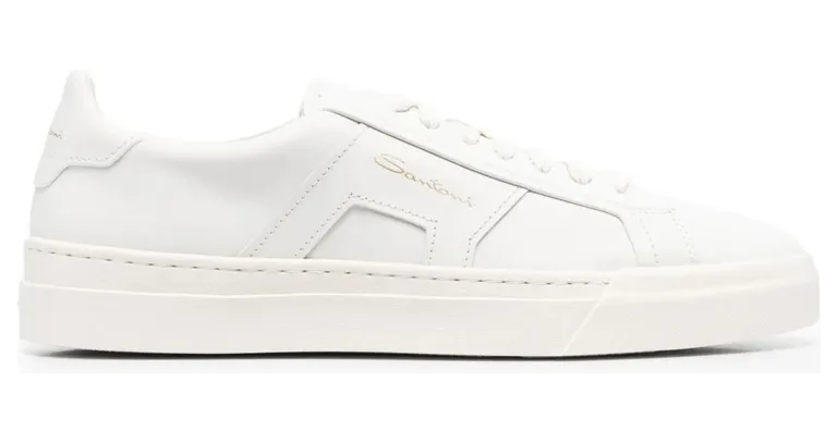 Santoni Double Buckle Low-top “White” (MBGT21779PNNG XWHI20)