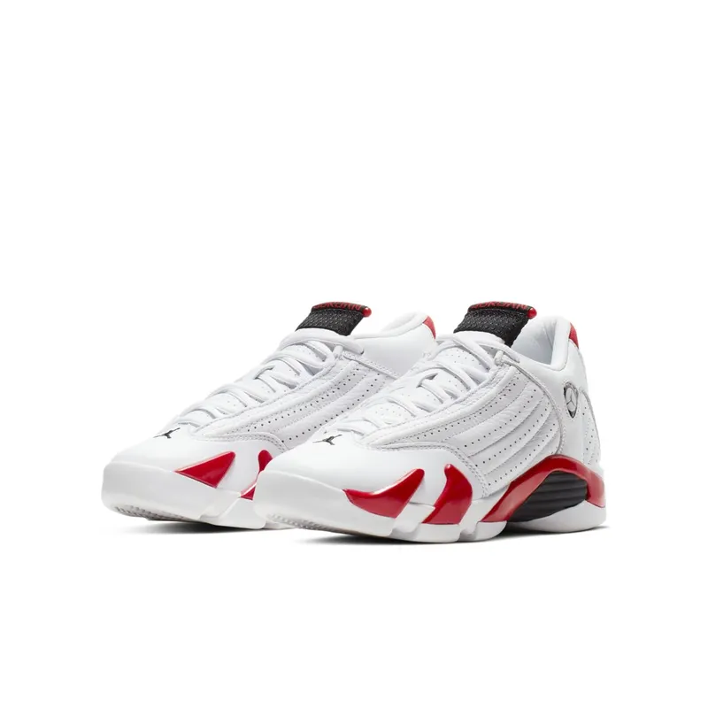 Jordan 14 Retro Rip Hamilton (GS) White/Black-Varsity Red-Metallic Silver (487524-100)
