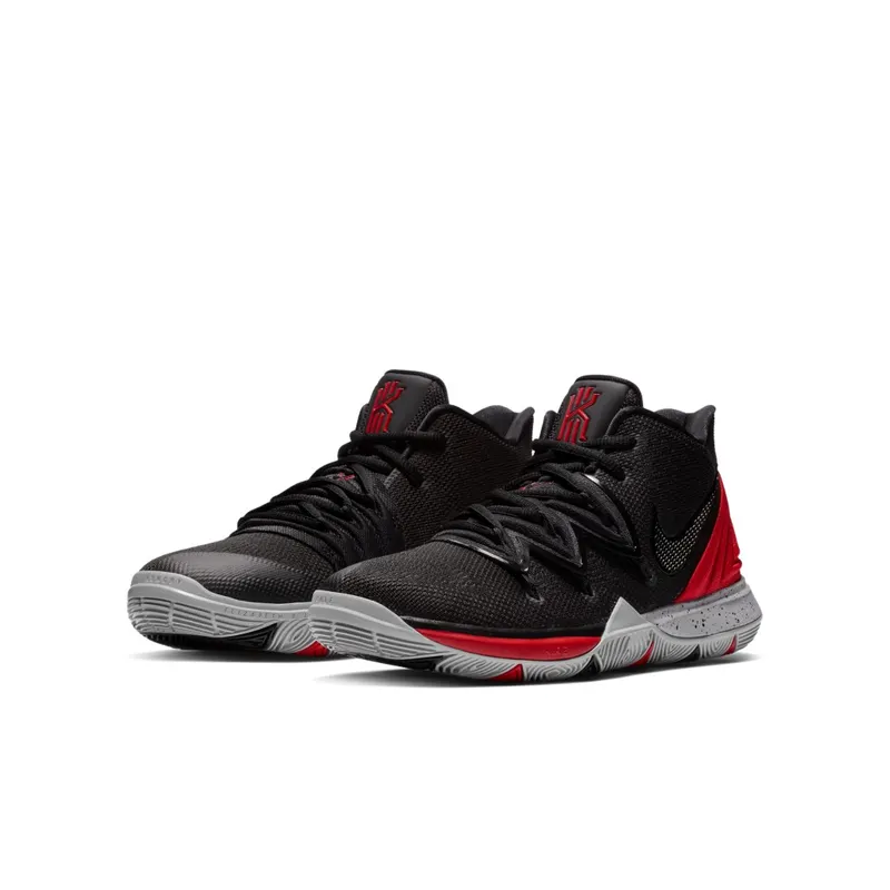 Nike Kyrie 5 Bred (GS) University Red/Black-Pure Platinum (AQ2456-600)