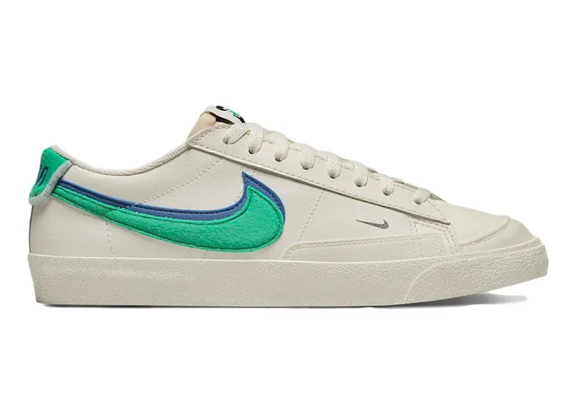 Nike Blazer Low 72 Double Swoosh Sail Green Blue (DO9777-001)