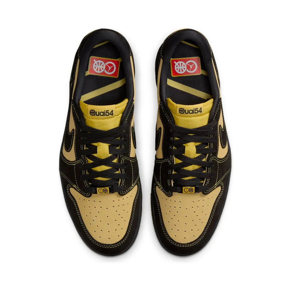 Jordan 1 Retro Low OG Quai 54 Black Tour Yellow Red (IB8836-007)