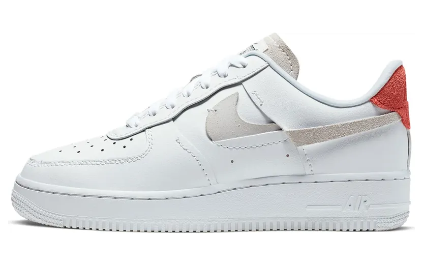 Nike Air Force AF 1 ’07 Lux ‘Inside Out’ (2019) “White / Game Royal / Habanero Red / Platinum Tint” (898889-103)
