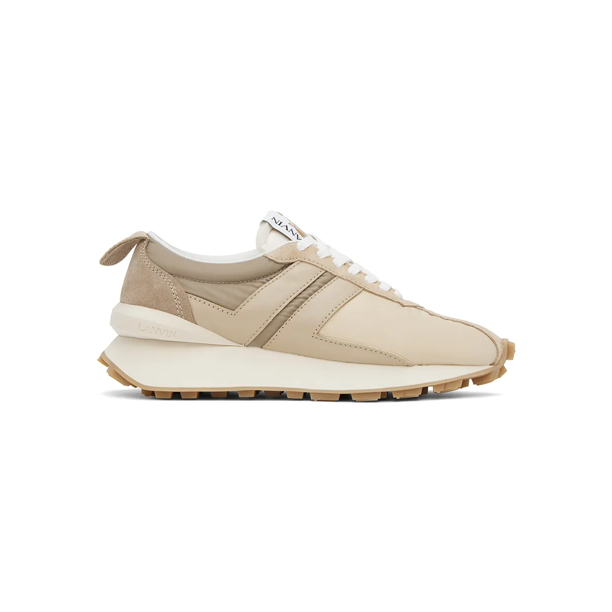 Lanvin Beige Bumpr Sneakers (FM-SKBRUC-NYLO-A22)