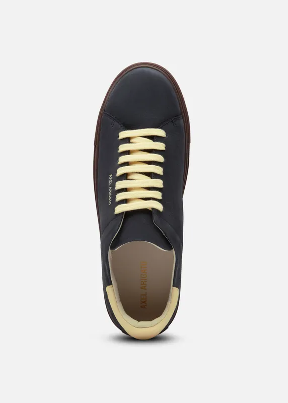 Axel Arigato Clean 90 Sneaker “Dark Blue,Light Yellow” (F4623001)