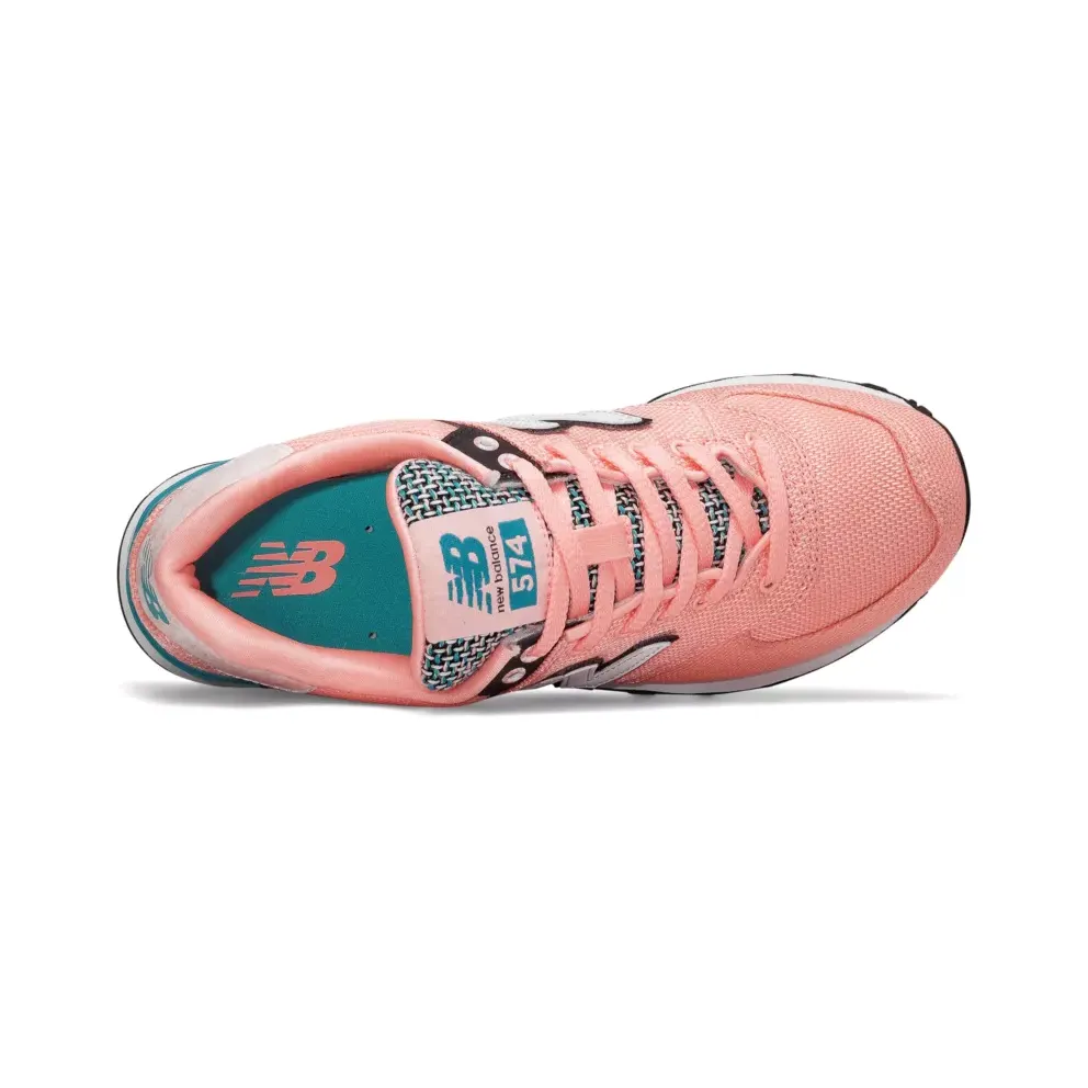 New Balance 574 Art School Peach (W) Peach/Teal-White (WL574ASA)