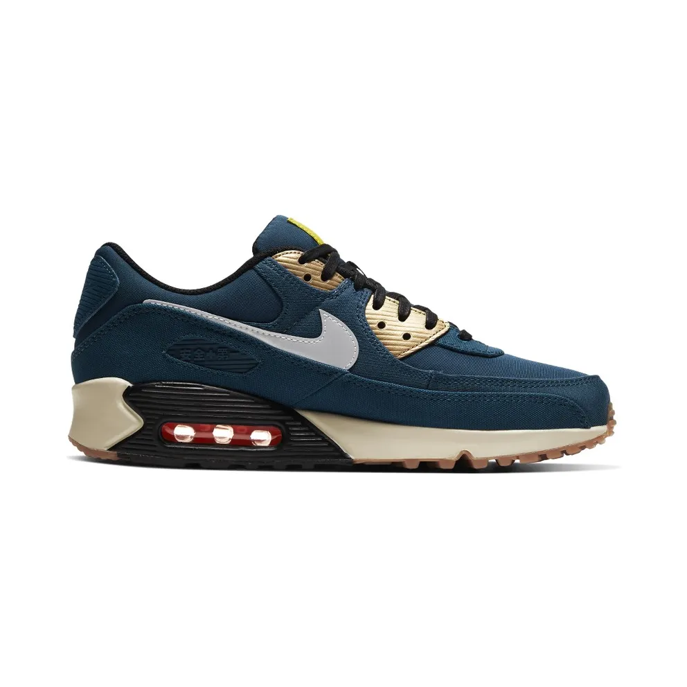 Nike Air Max 90 City Pack Tokyo (2020) Valerian Blue/Black-Safety Orange-Reflect Silver (CW1409-400)