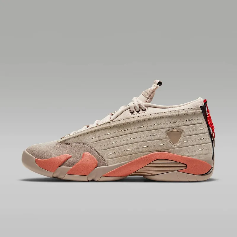 Air Jordan 14 Retro Low CLOT “Sepia Stone / Desert Sand / Terra Blush” (DC9857-200)