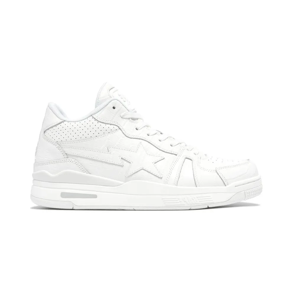 A Bathing Ape Clutch Sta #2 White Croc (0ZXSHM191315MWHX)