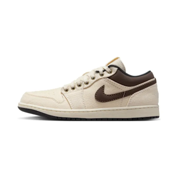 Air Jordan 1 Low Premium “Pale Ivory / Off-Noir / Baroque Brown” (IB8058-110)