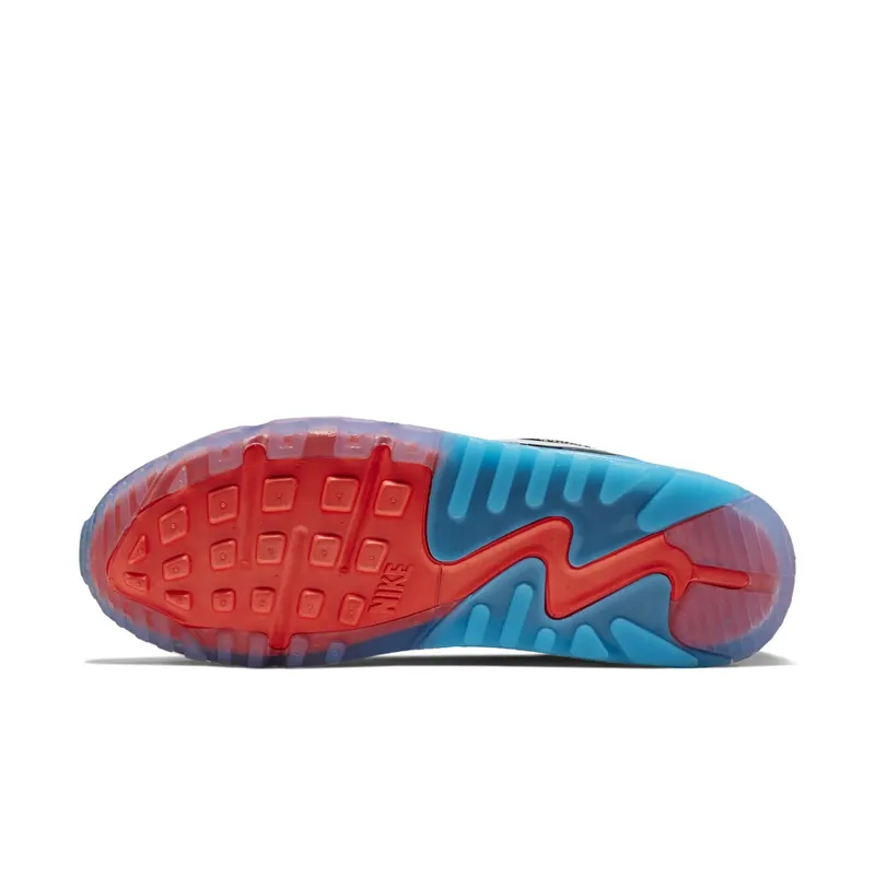 Nike Air Max 90 KJCRD Ice Dark Grey/Wolf Grey-Black-Blue Lagoon (744553-001)