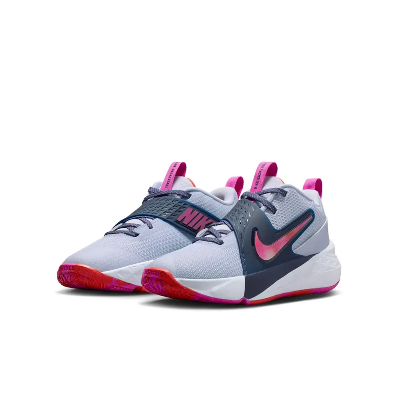 Nike Team Hustle D 12 Ghost Midnight Navy Picante Red Fire Pink (HF6279-005)
