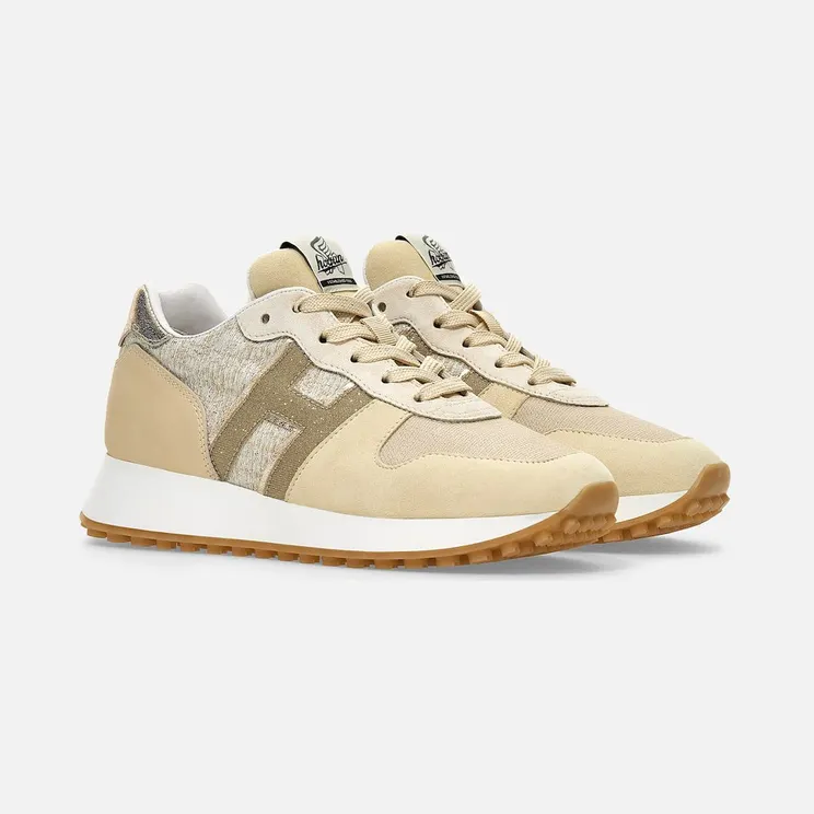 Sneakers Hogan H383 Ivory Gold (HXW4290CR00R4S0UAO)