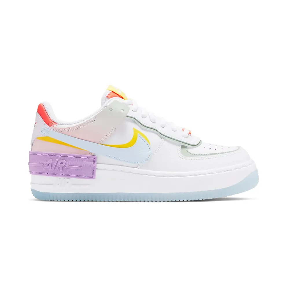Nike Air Force 1 Shadow White Hydrogen Blue Purple (W) White/Hydrogen Blue-Purple (CW2630-141)